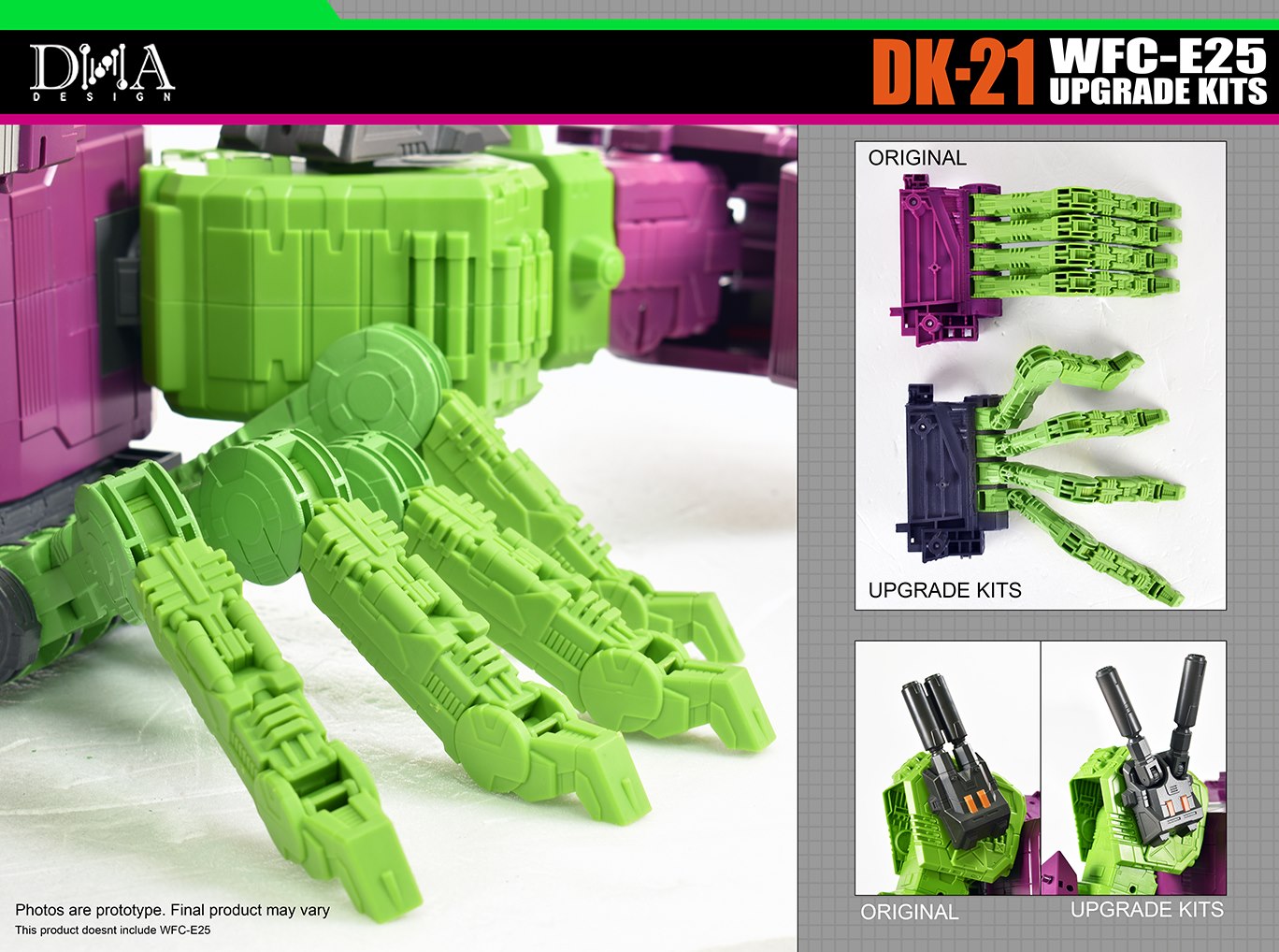DNA DESIGN DK-19 + DK-21 WFC-E25 Earthrise Scorponok Upgrade Kits